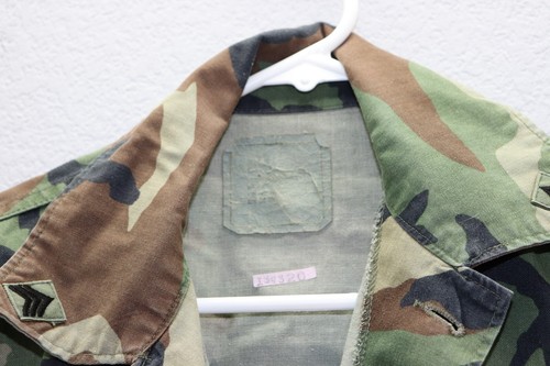 US Woodland Camouflage Coat Shirt cotton/nylon Small regular M636 - Picture 5 of 8