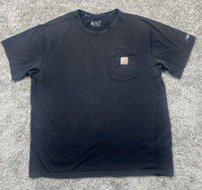 Carhartt Force T Shirt Relaxed Fit Extra Large Black Short Sleeve Pocket