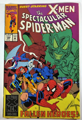 Spectacular Spiderman 1993, #199 Marvel comic book  .[*pc] Fallen Heroes!