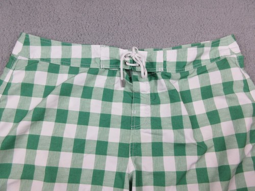 Duck Head Swim Trunks Mens 2XL XXL Green Check Board Shorts Bathing Suit - Picture 4 of 11