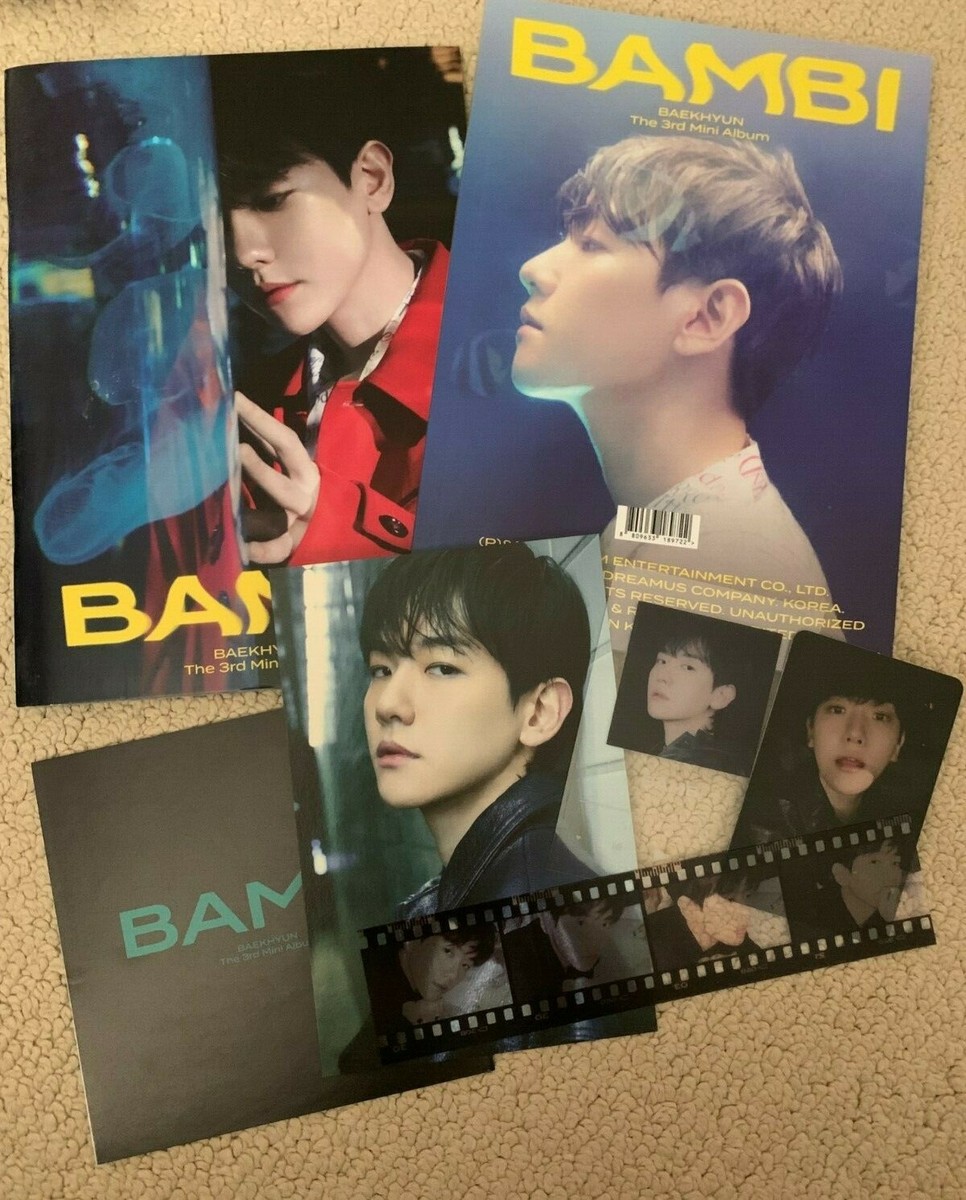 EXO BAEKHYUN 3rd Mini Album Bambi Photobook Ver (Poster +