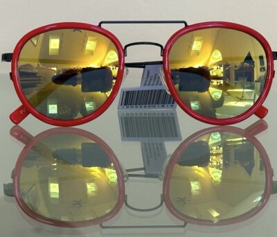Perverse - Aviator Style Red Sunglasses Mirrored Lenses NWT  display picture 1