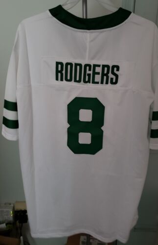Aaron Rodgers Jets Jersey White Size XL - Picture 1 of 3