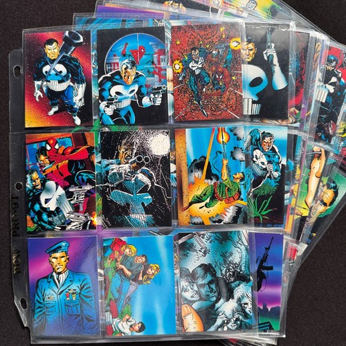 1992 THE PUNISHER WAR JOURNAL ENTRY COMPLETE TRADING CARD SET (90) MARVEL