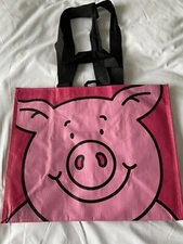 Marks Spencer Percy Pig Tote Bag Pink Piglet Smile London M&S Food UK New