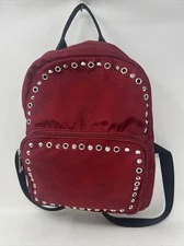 Kmart Brand Maroon Mini Backpack studded