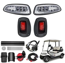 EZGO RXV Golf Cart Light Kit 12V Street Legal Part+Horn Turn Signal Fit 08-15Y