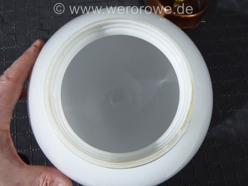 Deckenlampe Kugellampe Weiß Art Bauhaus Stil Kugelschirm Ø 24 cm Deckenleuchte - Bild 14 von 16