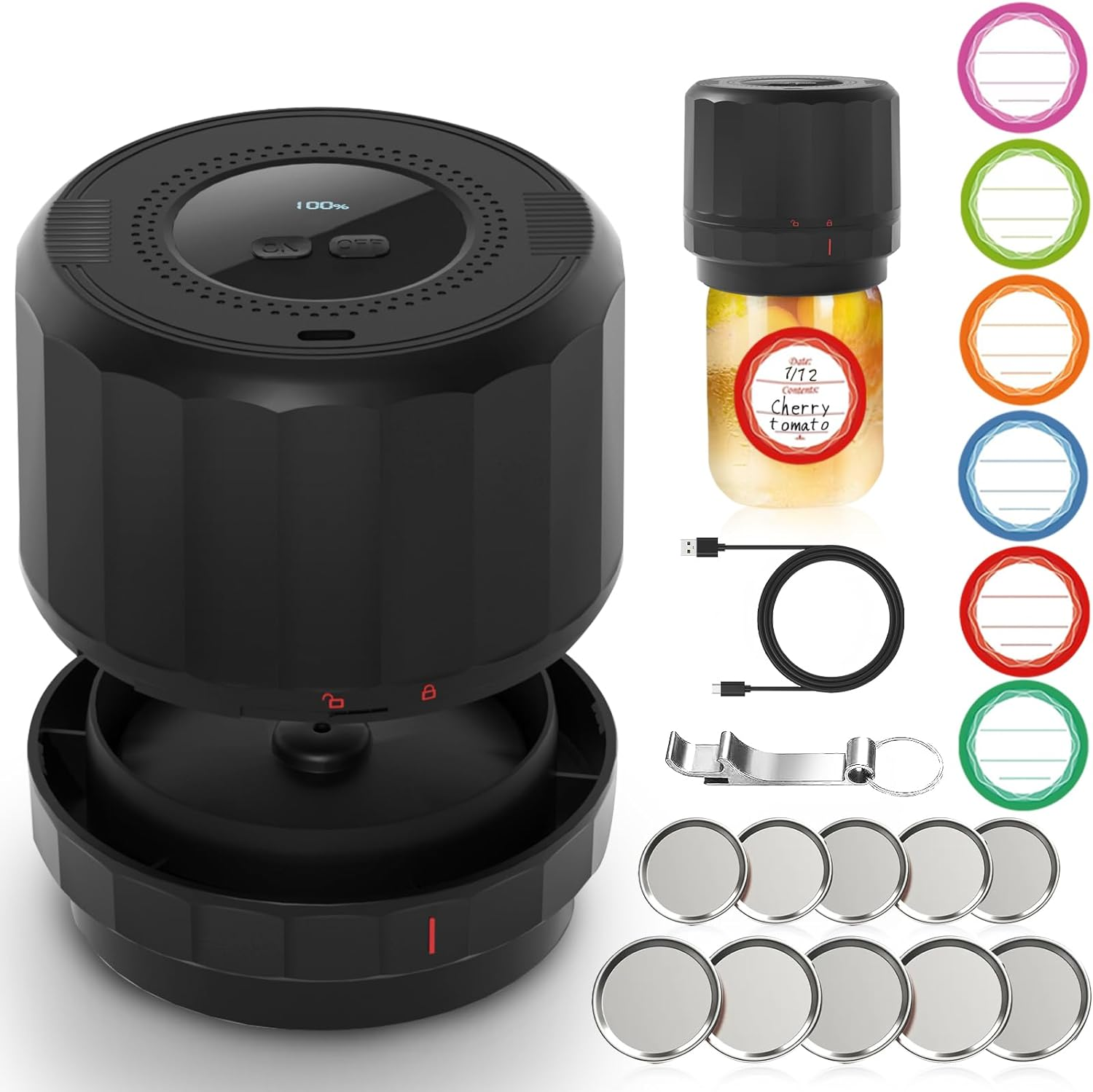 Mason Jar Vacuum Sealer Kit