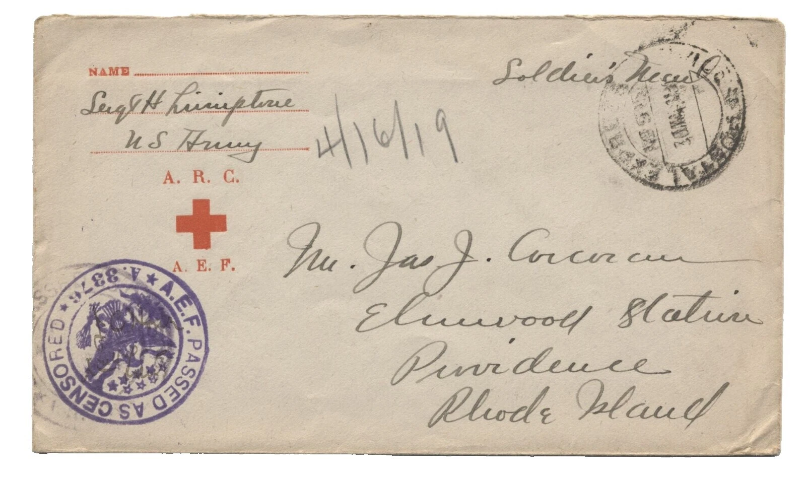 WWI United States Stamps