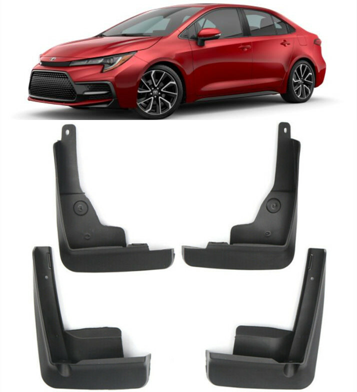 Genuine Toyota 2019 Corolla Hatchback 4pc Mudguard Kit Pk38912k00tp