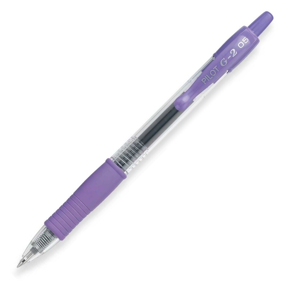 31006 Pilot G25 RT Gel Rollerball Pen, Extra Fine 0.5mm, Purple Ink