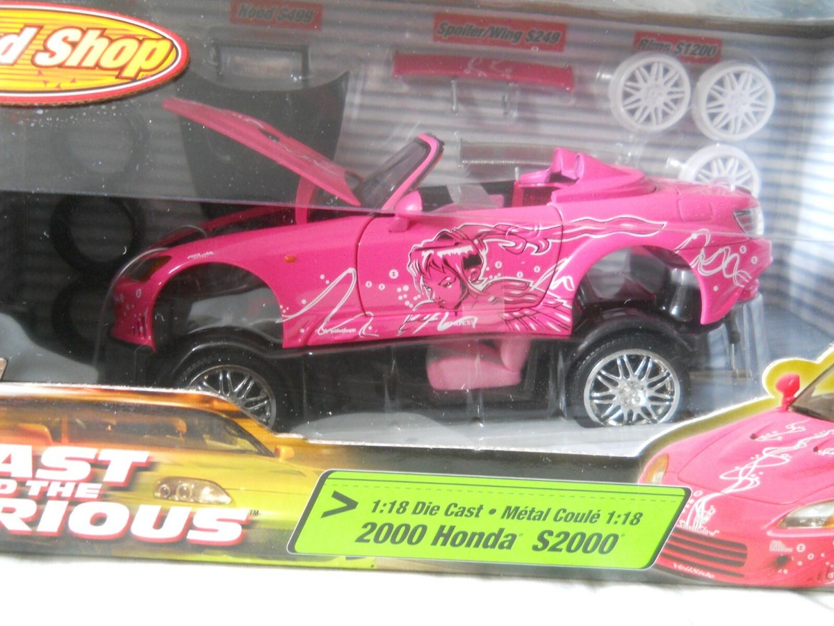 Ertl Joyride Fast And The Furious Pink 2000 Honda S2000 1:18