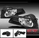 07 08 09 TOYOTA CAMRY JDM BUMPER CLEAR FOG LIGHT LAMP W/CHROME TRIM COVER+SWITCH