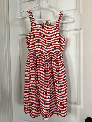 cat and jack red white and blue dress NWOT Cat & Jack Red White and Blue Pleated Lined Sundress With Back Cut Out 18M