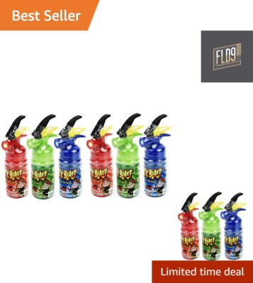 Set of 6 - 2.05oz Assorted Quick Sour Blast Candies! Perfect for Movie Night,...