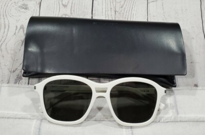 Saint Laurent SL258 003 White Gray Sunglasses SL 258 54-18  display picture 2