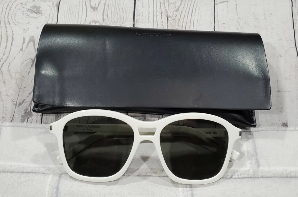 Gafas de sol Saint Laurent SL258 003 blancas grises SL 258 54-18-145 UNISEX Foto 2 de 4