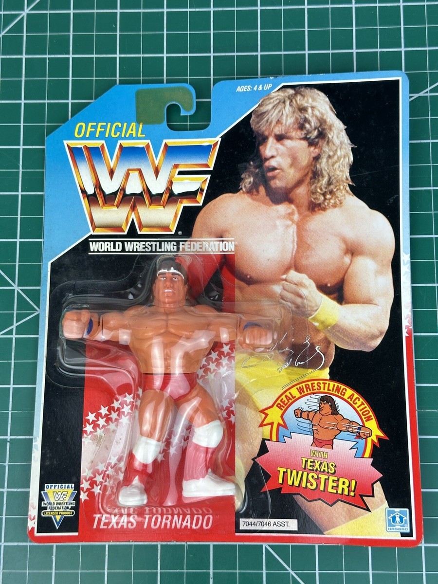 Vintage Hasbro WWF Texas Tornado WWE Wrestling Figure US Card | eBay