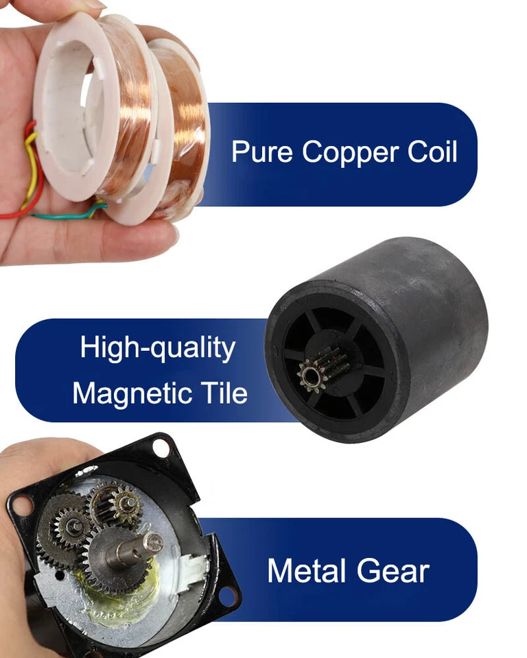 Motorreductor sincronizado 14W CA 220V 2.5-110RPM reducción de imán permanente 60KTYZ - Imagen 4 de 4