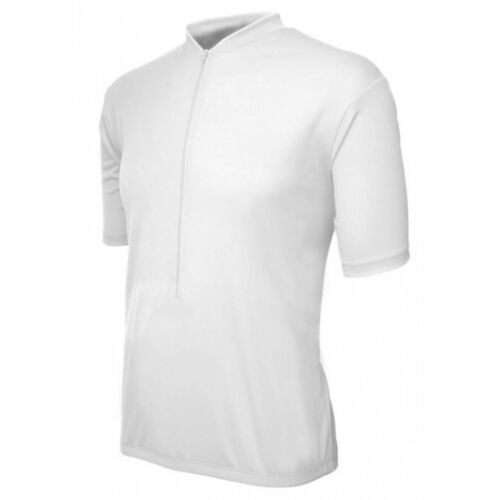 Cycling Jersey World Jerseys Men´s Classic Short sleeve Half zip White XL
