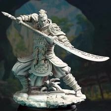 Hu Shen Samurai Fighter Rogue Paladin Miniature | D&D DnD