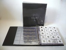 ALBUM RACCOGLITORE COMPACT A4 PER MONETE IN OBLO CON 5 FOGLI