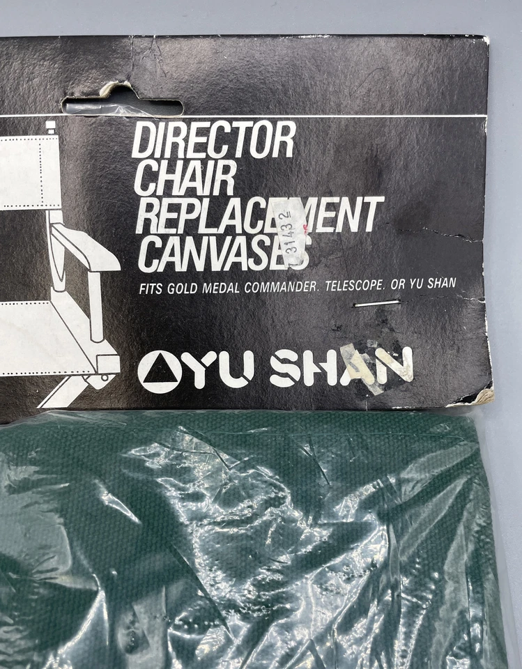 Lienzos de repuesto para silla de director Yu Shan verde nuevos en paquete nuevos nos Foto 2 de 4