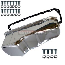 58-79 Sbc Small Block Chevy Chrome Stock Oil Pan Gasketbolt 283-305-307-327-350