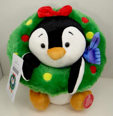 Hallmark All Decked Out Animated Penguin Plush Music Lights NWT & Battery Video