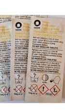 OASIS WATER PURIFICATION TABLETS OFFICIAL 1000 tablets=100 strips  EXP 2029