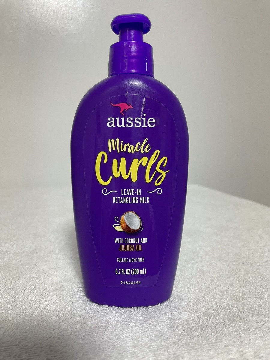 2 Aussie Miracle Curls Leave-In Detangling Milk Paraben Free