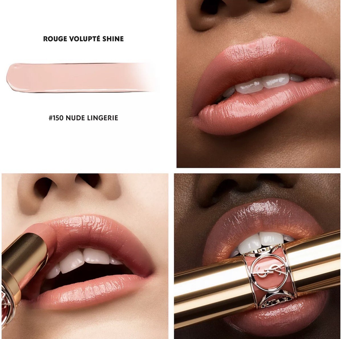 Yves Saint Laurent Rouge Volupte Shine Oil In Stick Shade 150 NUDE