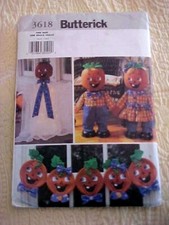 2002 Butterick Halloween Decorations Pattern 3618 UNCUT