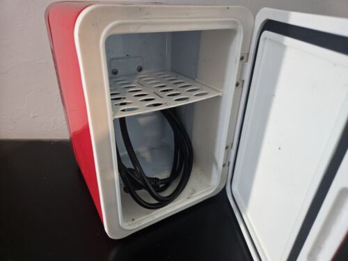 Budweiser Beer Red White Blue Mini Fridge Compact Personal Refrigerator Retro - Picture 3 of 7