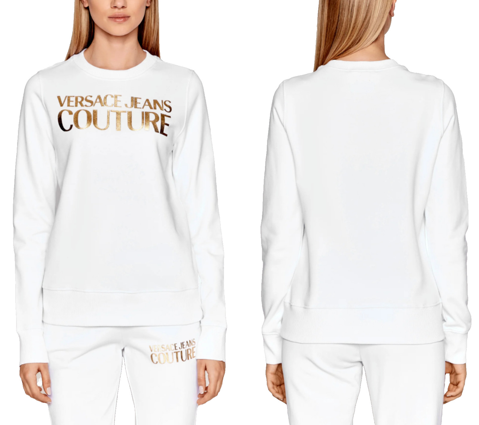 Versace Jeans Couture Sweatshirt Foil Logo Pullover Sweater Jumper L