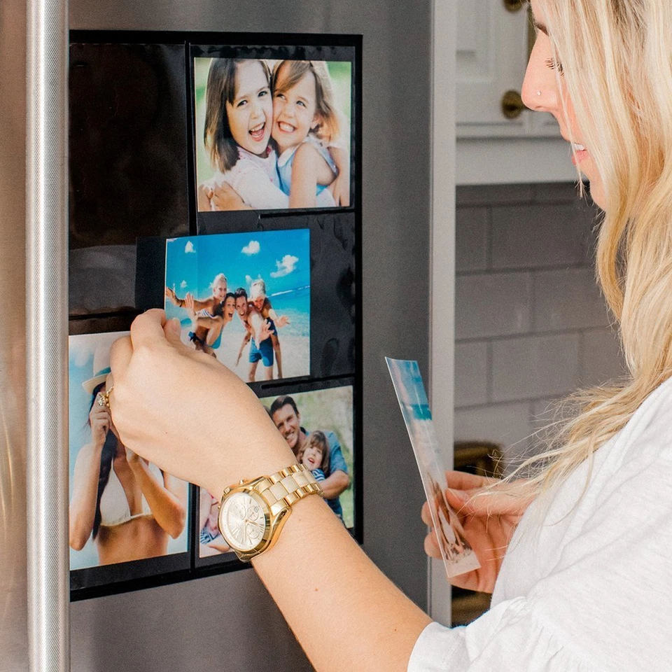 Fridge Magnetic Picture Collage Frames by Wind & Sea, Displays 10 - 4x6 Photos - Image 4 of 4