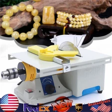 Benchtop Table Saw Cutting Machine Gem Jewelry Rock Bench Lathe Polisher Device