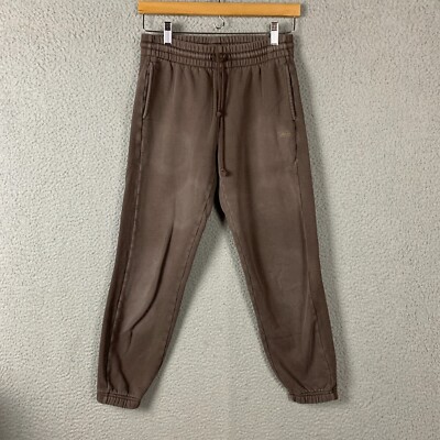 Aritzia TNA Pants Women XS Sweatfleece Cozy Fleece Jogger Brown Boyfriend  Fit | eBay