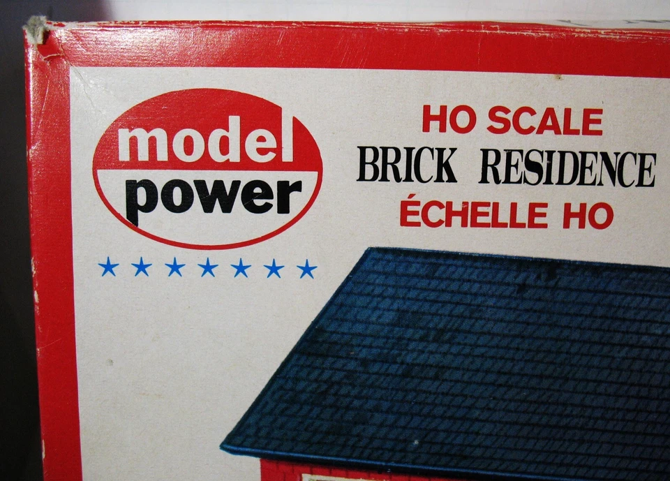 Vtg IOB Model Power HO Scale No. 430 Brick Residence Construction Kit 1:87 Scale - Image 3 of 4