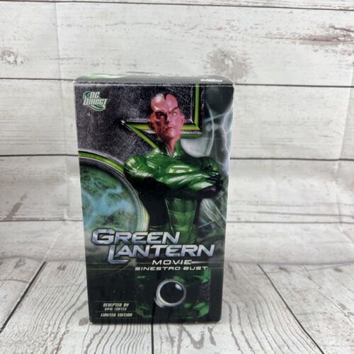 GREEN LANTERN MOVIE LIMITED EDITION SINESTRO BUST PORCELAIN SCULPTURE 0015/5000 - Picture 1 of 11
