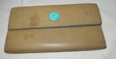 GABS PURSE WALLET BROWN LEATHER 19 X 10 CM EXCELLENT