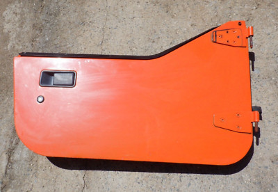 1987-1995 Jeep Wrangler Passenger Right Side Steel Half Door Panel Orange