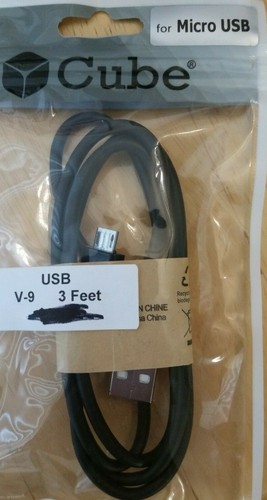 For USB Cable Mini Micro connection 3 FT, Black