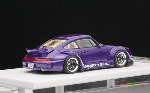 Fuelme Fumei 1:64 993 RWB army girl resin limited edition car model wide body - Foto 12 di 15