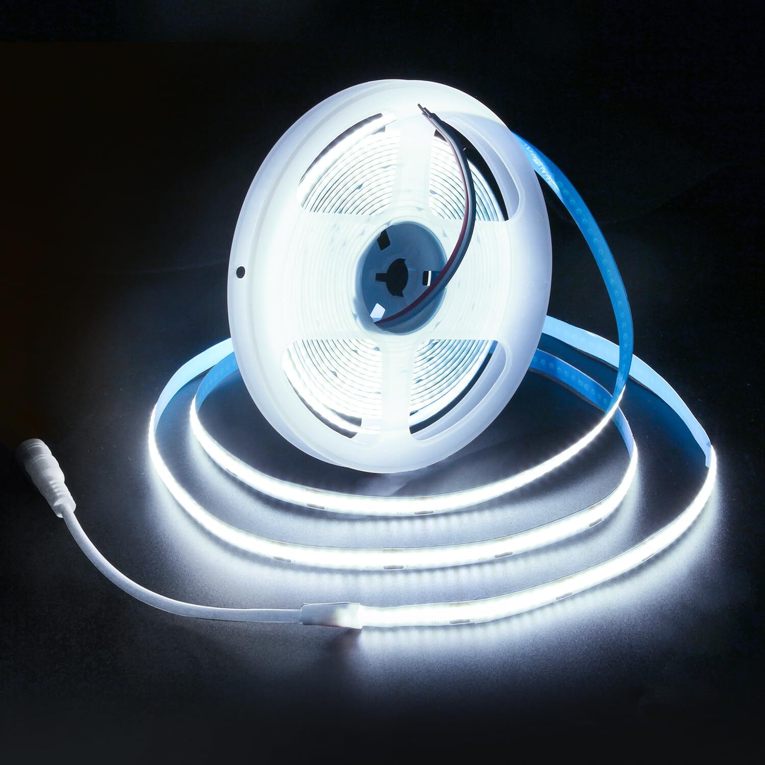 ALITOVE 16.4ft COB White LED Strip Light Super Bright Daylight White 6000K Se...