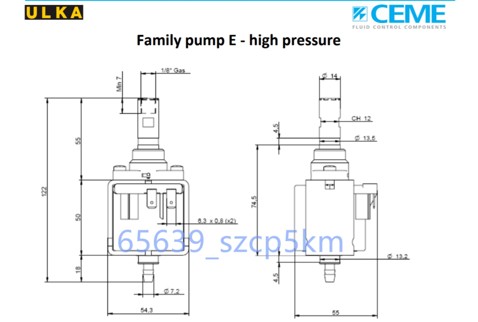 ULKA EP4 AC120V 41W 60Hz Solenoid Pump Water Pump for Coffee Espresso Machine