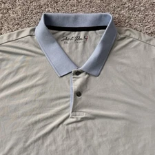 Greyson Polo Shirt Par 4 Golf Mens 2XL Gray Short Sleeve Short
