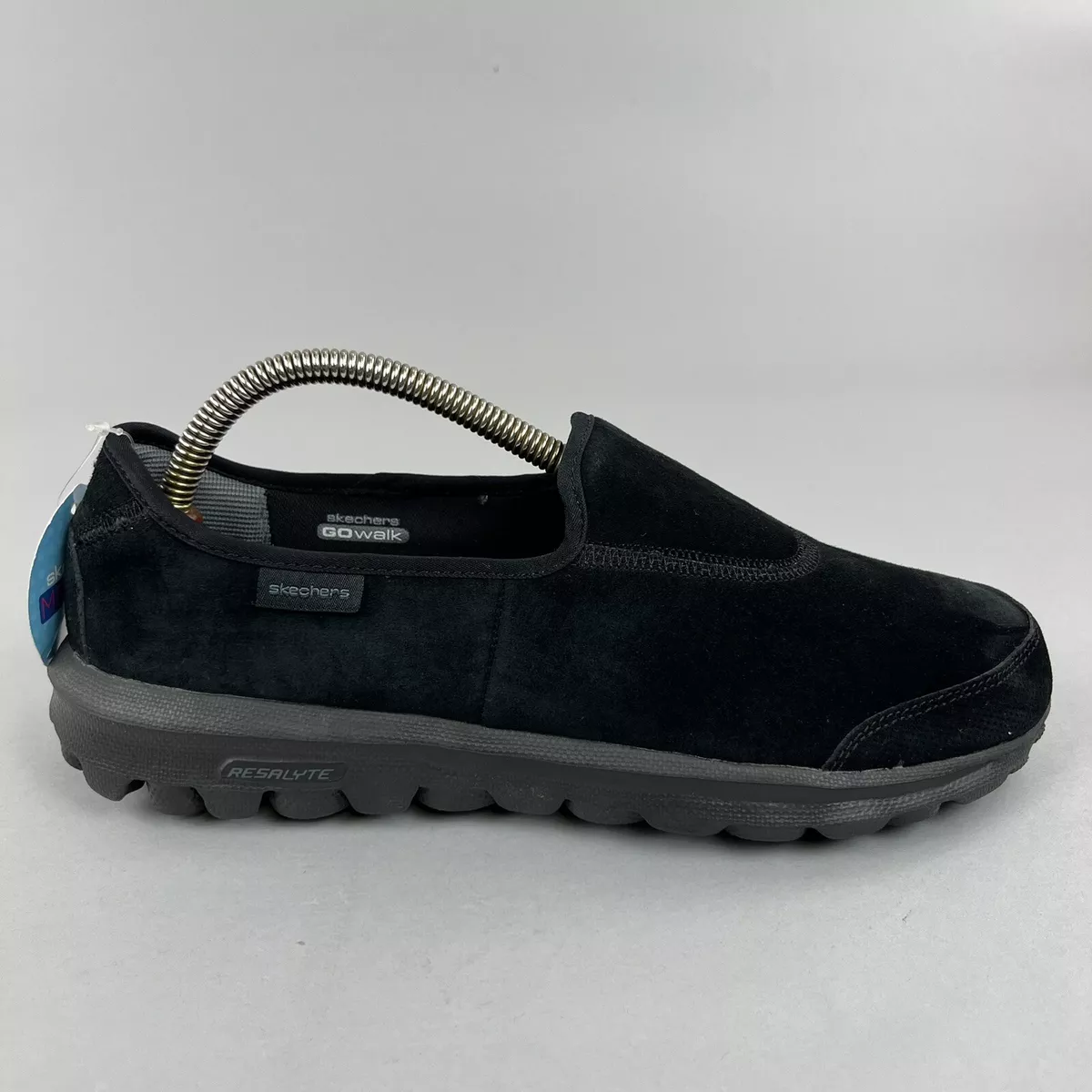 Skechers Form Fit Slip On Comfort Yoga Fitness Black Leather