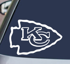 KANSAS CITY CHIEFS VINYL DECAL STICKER CAR WINDOW BUMPER NFL FOOTBALL TEAM LOGO